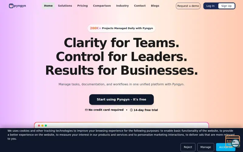 Screenshot of Pyngyn