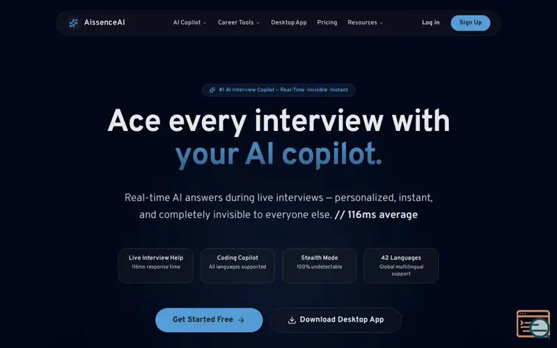 Screenshot of AissenceAI