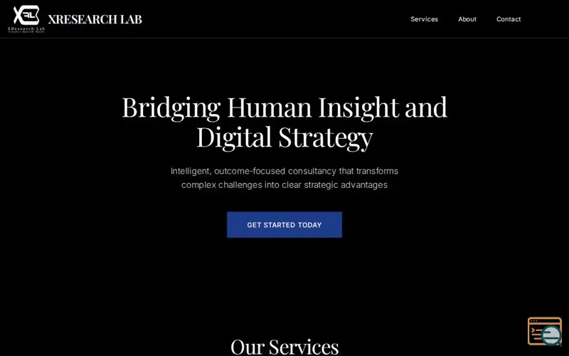 Screenshot of xresearchlab