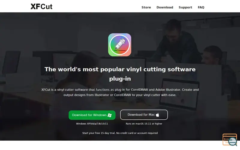 Screenshot of XFCut Pro Vinyl Cutter Software Plugin