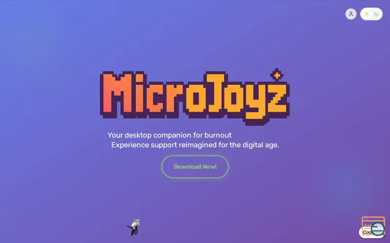 Screenshot of MicroJoyz Desktop Pet