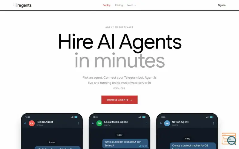 Screenshot of Personal AI Agent in minutes