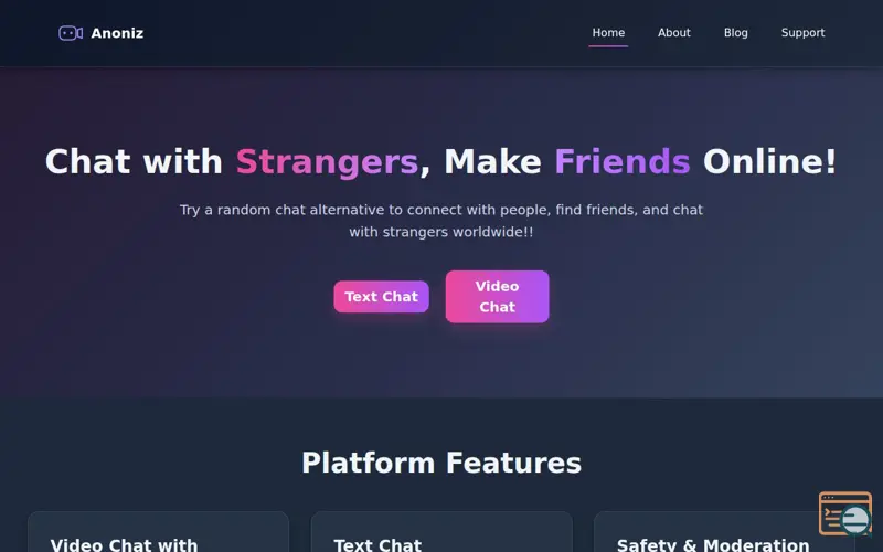 Screenshot of Anoniz