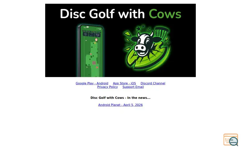 Screenshot of Disc Golf with Cows