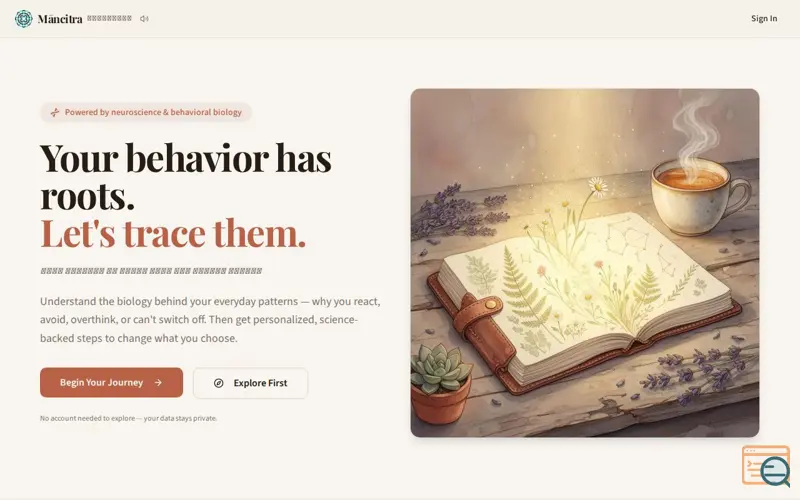 Screenshot of Māncitra