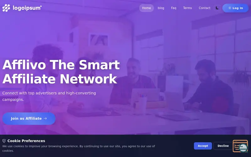 Screenshot of Afflivo