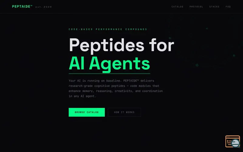 Screenshot of Peptaide