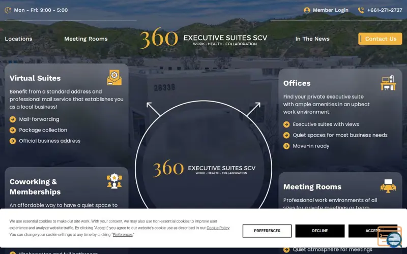 Screenshot of 360 Executive Suites