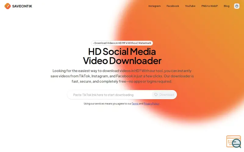 Screenshot of SaveOnTik