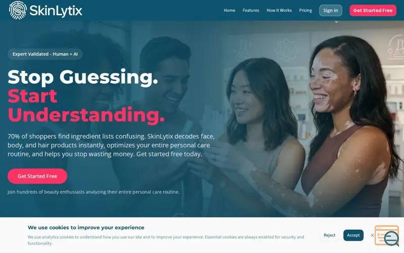 Screenshot of SkinLytix