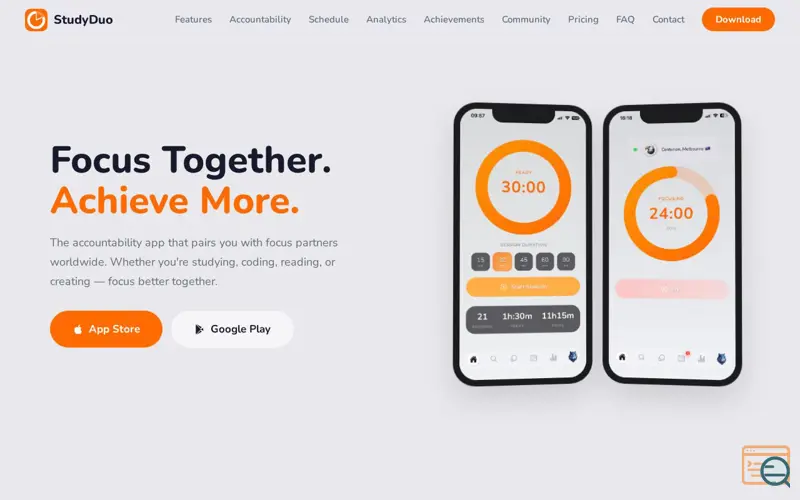 Screenshot of StudyDuo