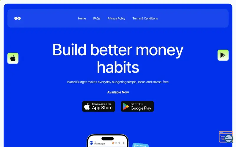 Screenshot of Island Budget