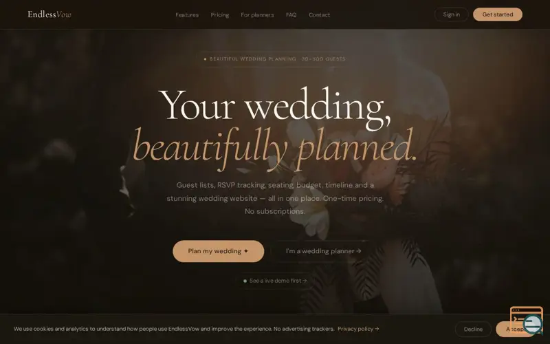 Screenshot of EndlessVow