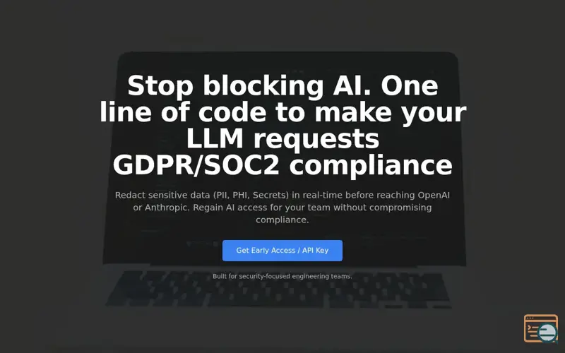 Screenshot of A proxy to hide PII information from LLM requests