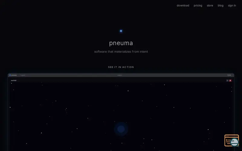 Screenshot of pneuma