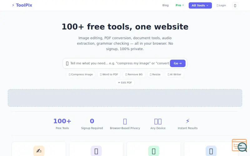 Screenshot of ToolPix