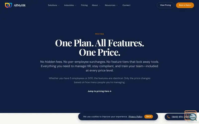 Screenshot of AllMyHR Full Subscription
