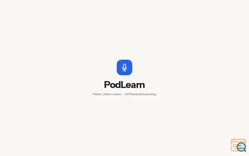 Screenshot of PodLearn