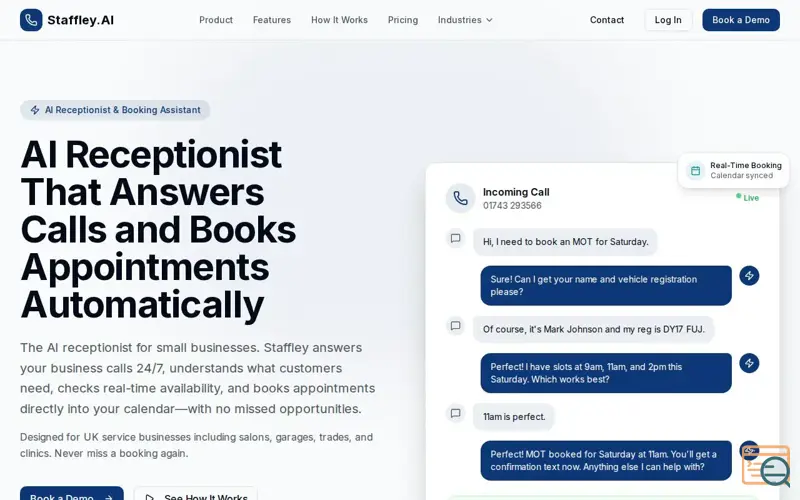 Screenshot of Staffley