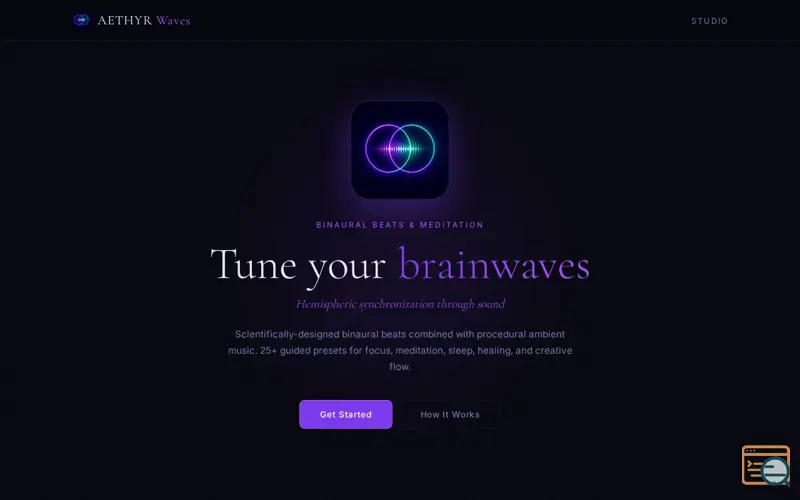 Screenshot of AETHYR Waves