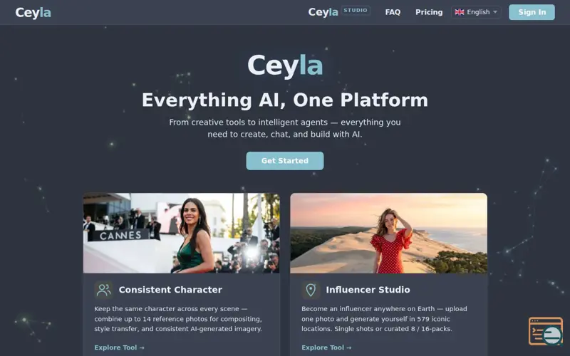 Screenshot of Ceyla.ai