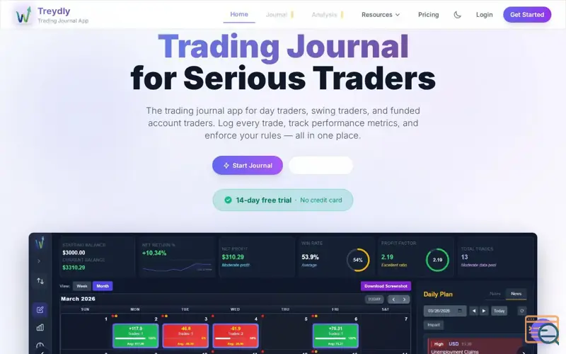 Screenshot of Treydly