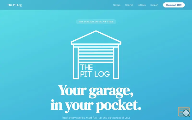 Screenshot of The Pit Log