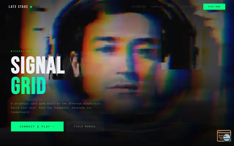 Screenshot of A glitchy browser card game