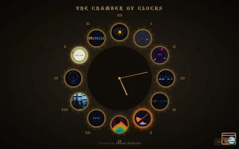 Screenshot of Weird Clocks