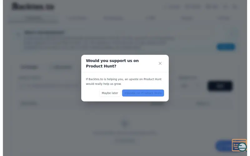 Screenshot of Backtes.to