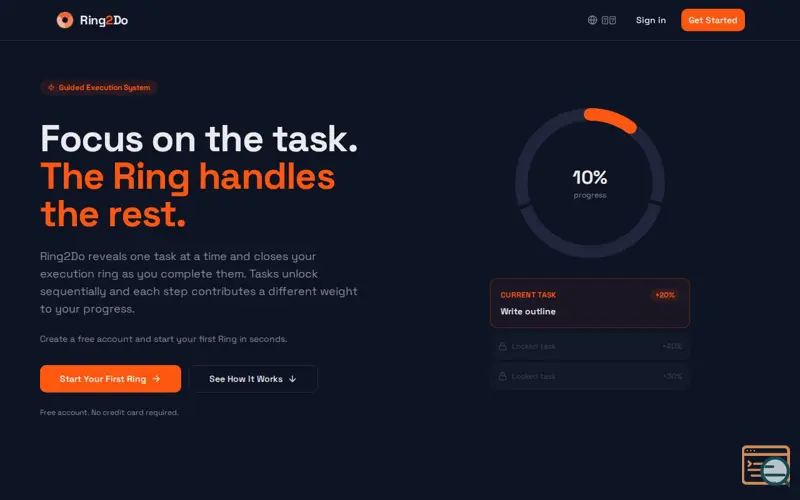 Screenshot of Ring2Do