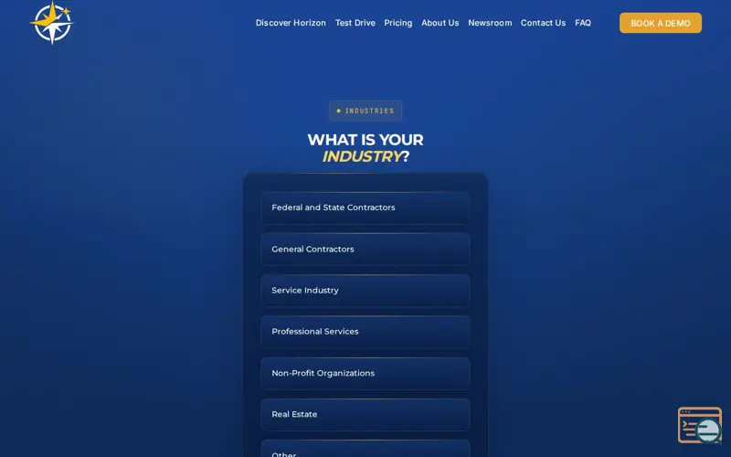 Screenshot of HORIZON