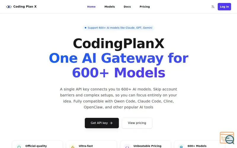 Screenshot of CodingPlanX