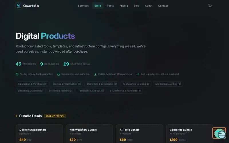 Screenshot of Quartalis