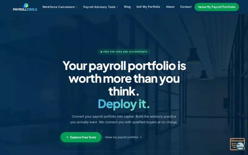 Screenshot of Payroll Analysis Tools