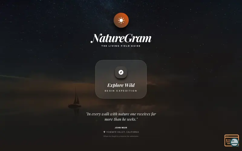 Screenshot of TheNatureGram