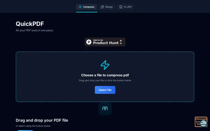 Screenshot of QuickPDF