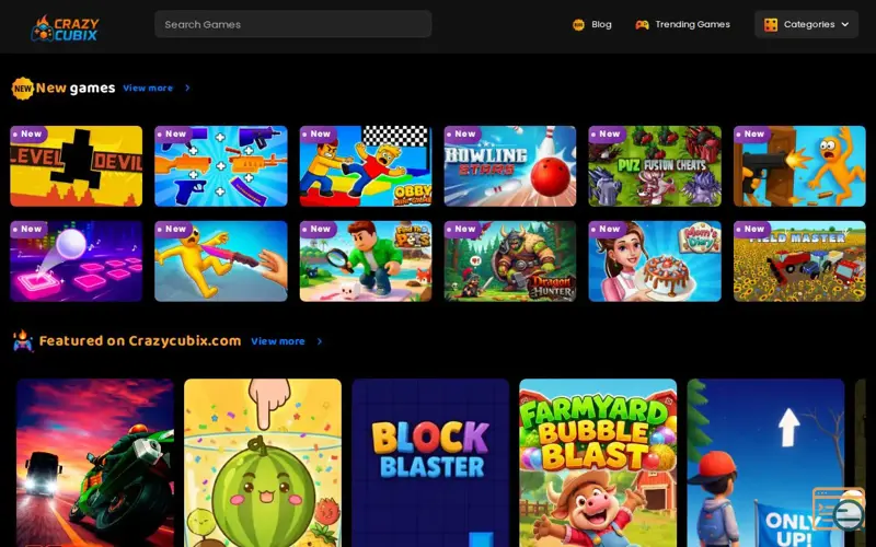 Screenshot of CrazyCubix