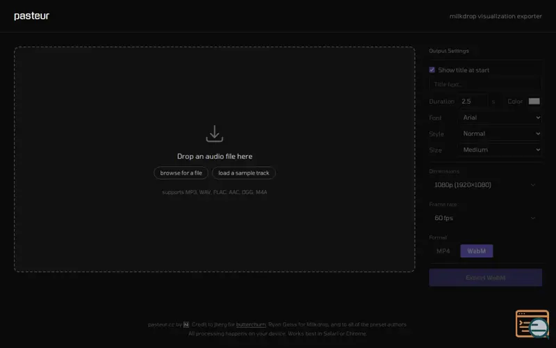 Screenshot of Pasteur