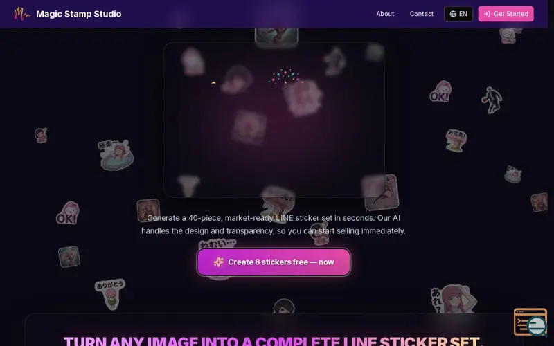 Screenshot of Magic Stamp Studio