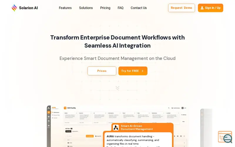Screenshot of Solarion AI