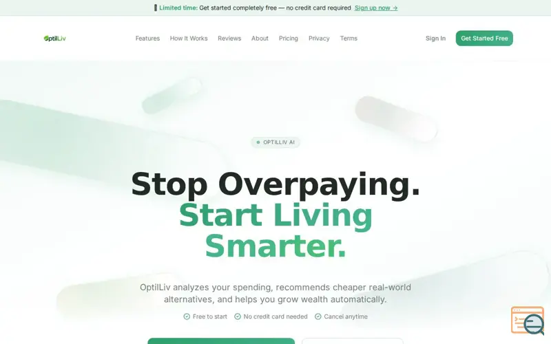 Screenshot of OptilLiv