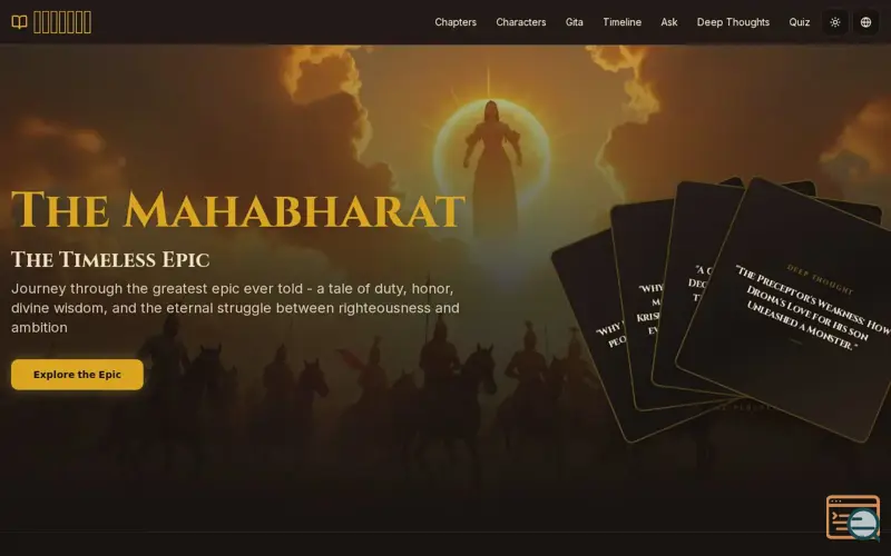 Screenshot of Mahabharat Timless Epic