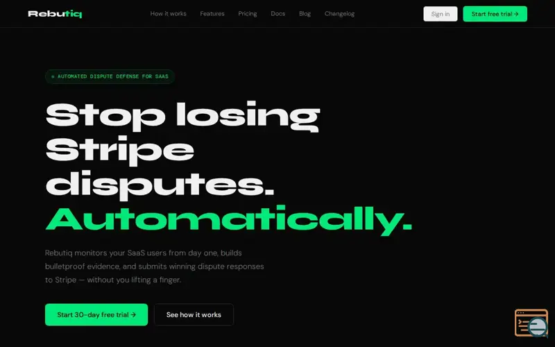 Screenshot of RebutIQ