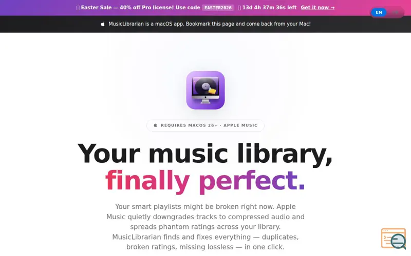 Screenshot of MusicLibrarian 