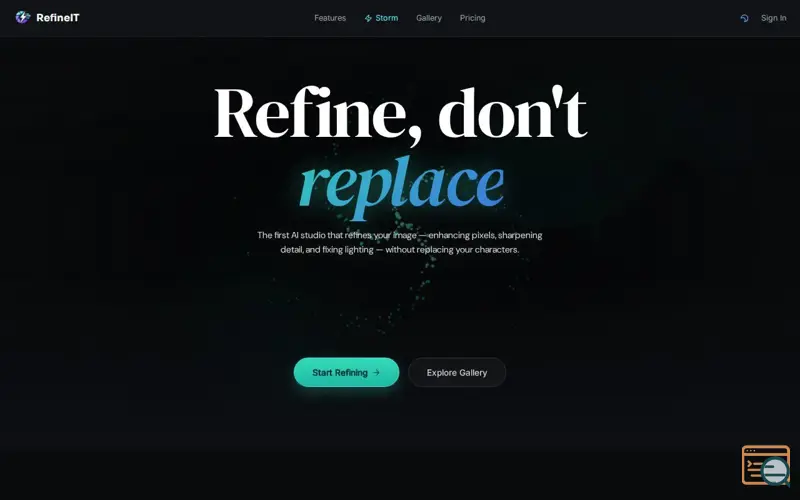 Screenshot of RefineIT | Ai Consistency Studio