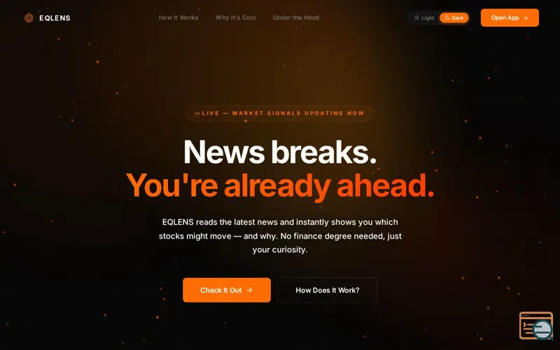 Screenshot of EqLens