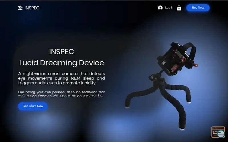 Screenshot of INSPEC Lucid Dreaming Device