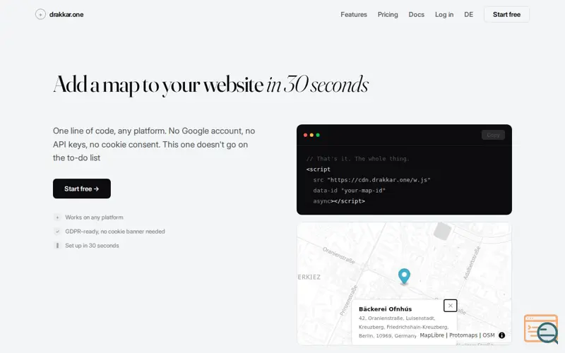 Screenshot of Drakkar Maps