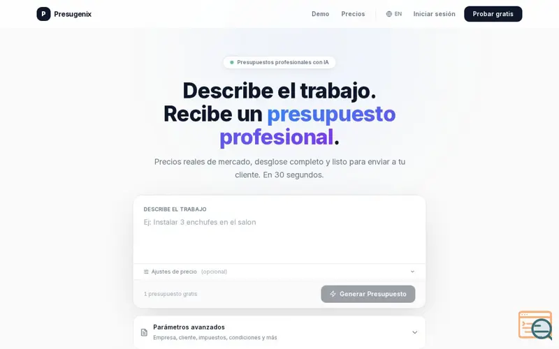 Screenshot of Presugenix